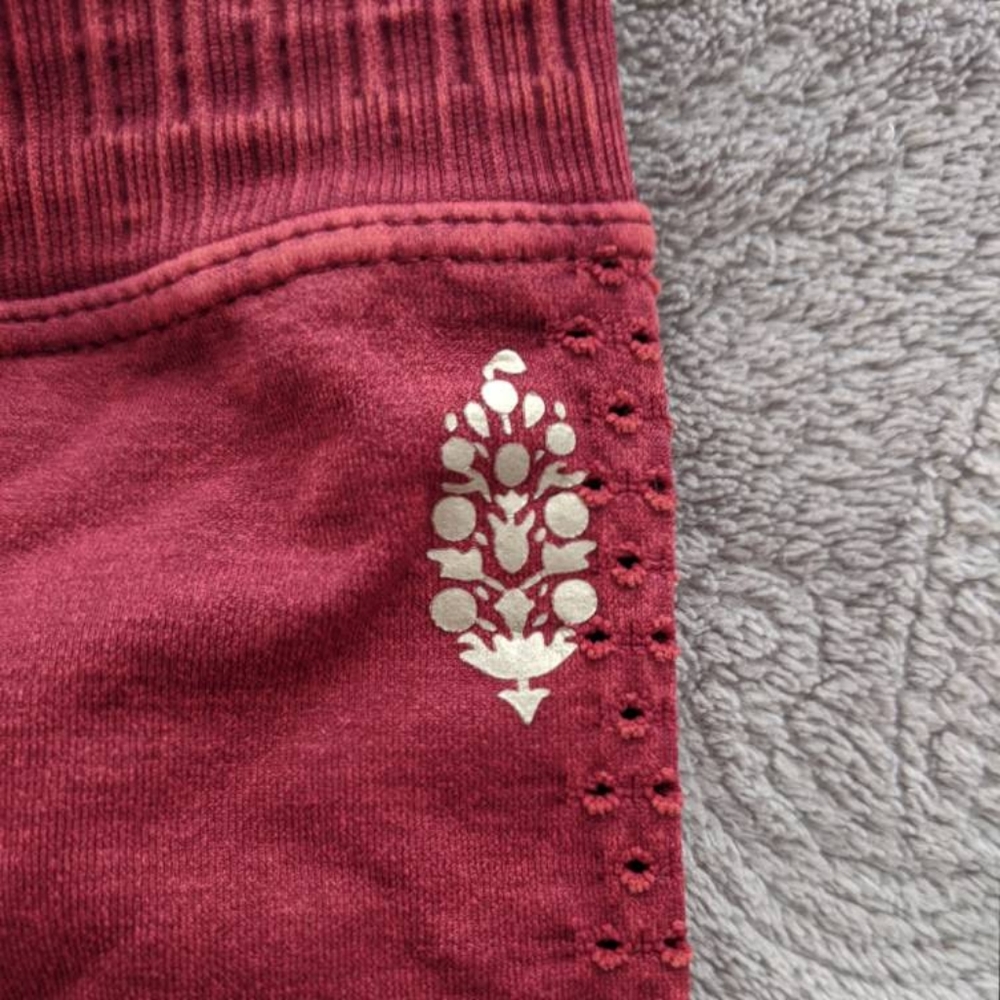 Free people movement red active bike short.